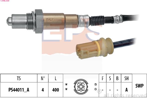 EPS 1.998.330 - Lambda-sonda www.molydon.hr