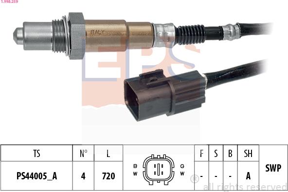 EPS 1.998.259 - Lambda-sonda www.molydon.hr