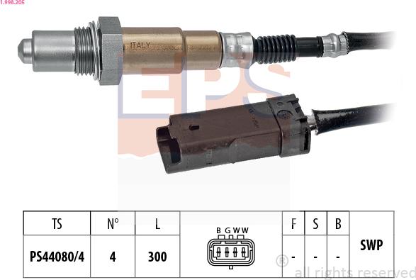 EPS 1.998.205 - Lambda-sonda www.molydon.hr