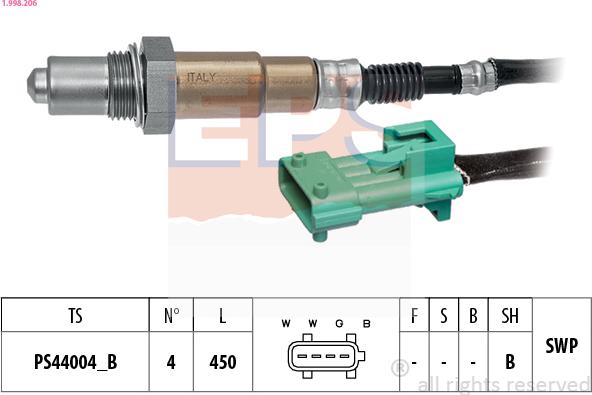 EPS 1.998.206 - Lambda-sonda www.molydon.hr