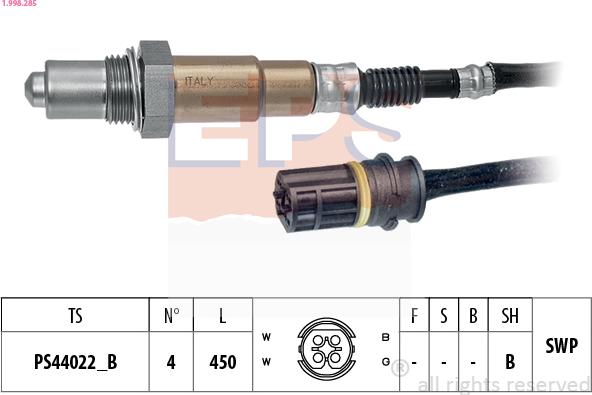 EPS 1.998.285 - Lambda-sonda www.molydon.hr