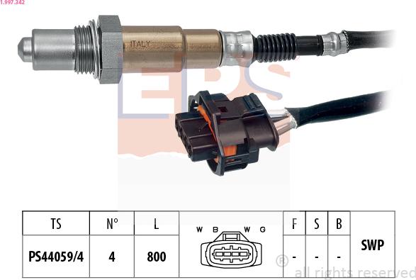 EPS 1.997.342 - Lambda-sonda www.molydon.hr