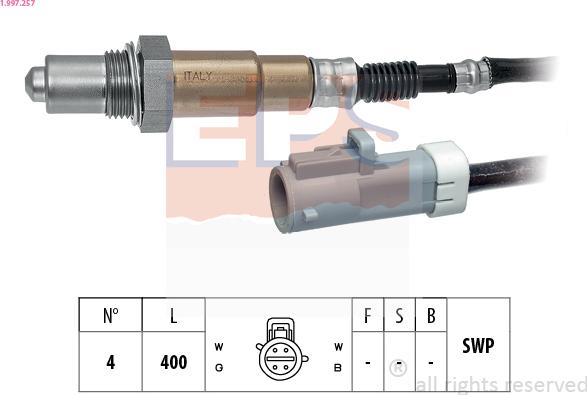 EPS 1.997.257 - Lambda-sonda www.molydon.hr