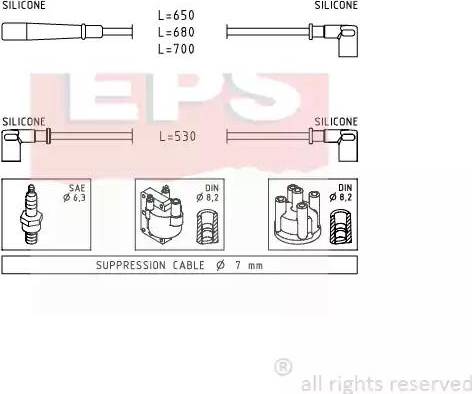 EPS 1.501.554 - Set kablova za paljenje www.molydon.hr