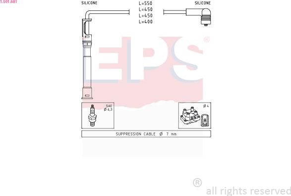 EPS 1.501.681 - Set kablova za paljenje www.molydon.hr