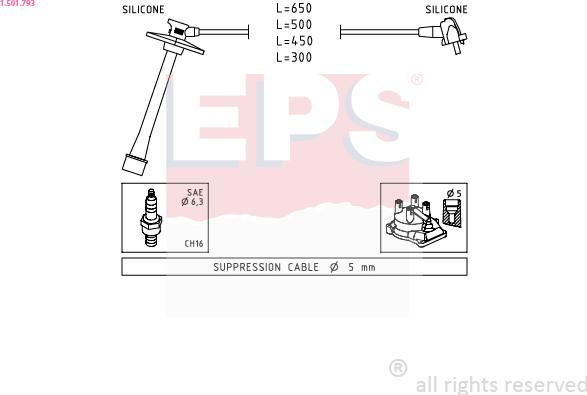 EPS 1.501.793 - Set kablova za paljenje www.molydon.hr