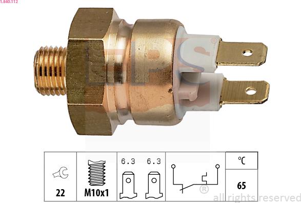 EPS 1.840.112 - Senzor, temperatura rashladne tekućinu www.molydon.hr