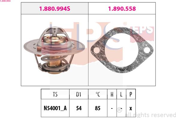 EPS 1.880.994 - Termostat, rashladna tekućinu www.molydon.hr