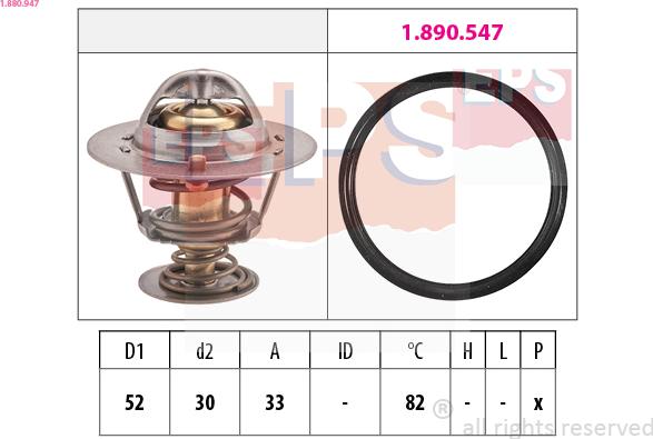 EPS 1.880.947 - Termostat, rashladna tekućinu www.molydon.hr