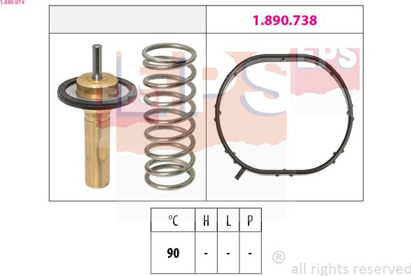 EPS 1.880.974 - Termostat, rashladna tekućinu www.molydon.hr