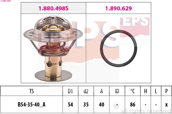 EPS 1.880.498 - Termostat, rashladna tekućinu www.molydon.hr