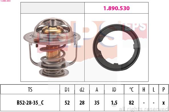 EPS 1.880.493 - Termostat, rashladna tekućinu www.molydon.hr