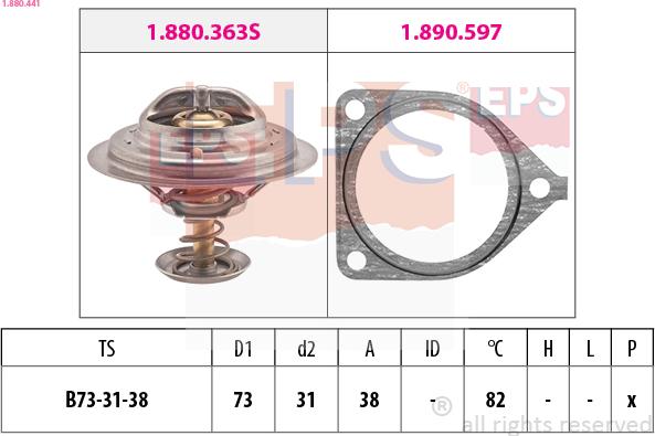 EPS 1.880.441 - Termostat, rashladna tekućinu www.molydon.hr