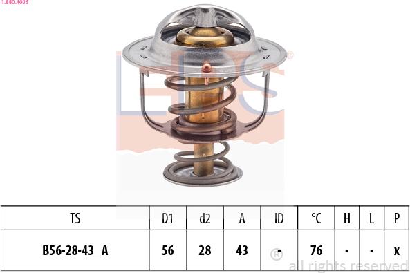 EPS 1.880.403S - Termostat, rashladna tekućinu www.molydon.hr