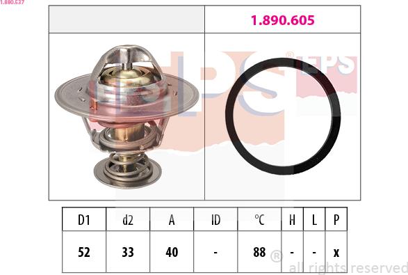 EPS 1.880.537 - Termostat, rashladna tekućinu www.molydon.hr