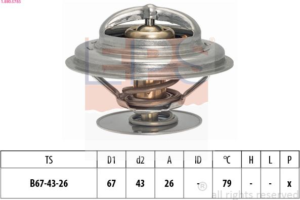 EPS 1.880.578S - Termostat, rashladna tekućinu www.molydon.hr