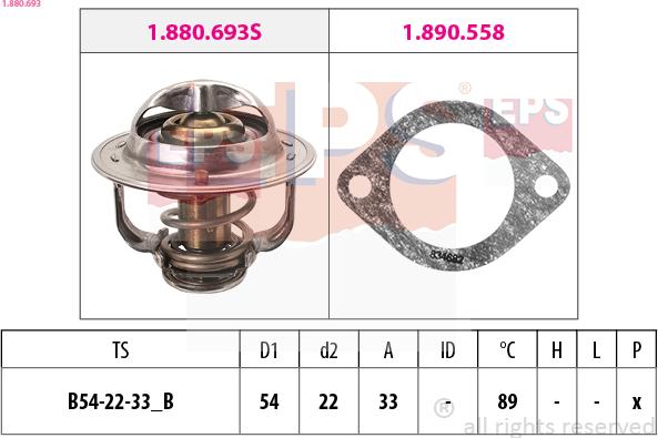 EPS 1.880.693 - Termostat, rashladna tekućinu www.molydon.hr