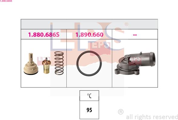 EPS 1.880.686K - Termostat, rashladna tekućinu www.molydon.hr