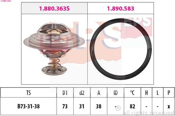 EPS 1.880.363 - Termostat, rashladna tekućinu www.molydon.hr