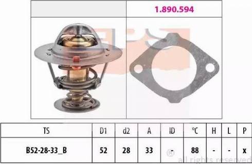 EPS 1.880.387 - Termostat, rashladna tekućinu www.molydon.hr