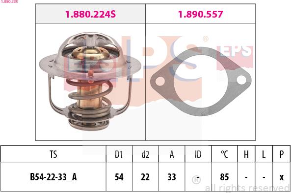 EPS 1.880.335 - Termostat, rashladna tekućinu www.molydon.hr