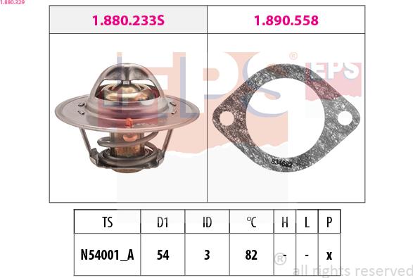 EPS 1.880.329 - Termostat, rashladna tekućinu www.molydon.hr