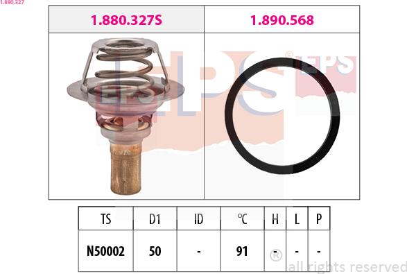 EPS 1.880.327 - Termostat, rashladna tekućinu www.molydon.hr