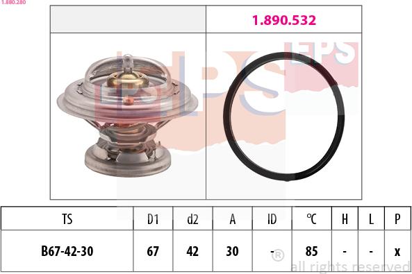 EPS 1.880.280 - Termostat, rashladna tekućinu www.molydon.hr