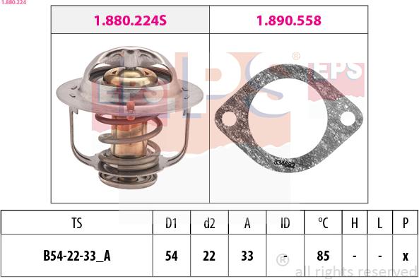 EPS 1.880.224 - Termostat, rashladna tekućinu www.molydon.hr