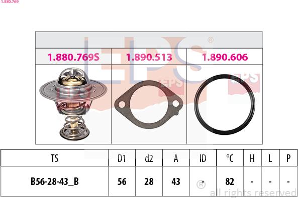 EPS 1.880.769 - Termostat, rashladna tekućinu www.molydon.hr