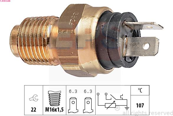 EPS 1.830.526 - Senzor, temperatura rashladne tekućinu www.molydon.hr