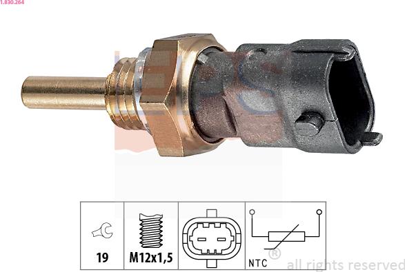 EPS 1.830.264 - Senzor, temperatura rashladne tekućinu www.molydon.hr