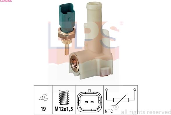 EPS 1.830.233K - Senzor, temperatura rashladne tekućinu www.molydon.hr