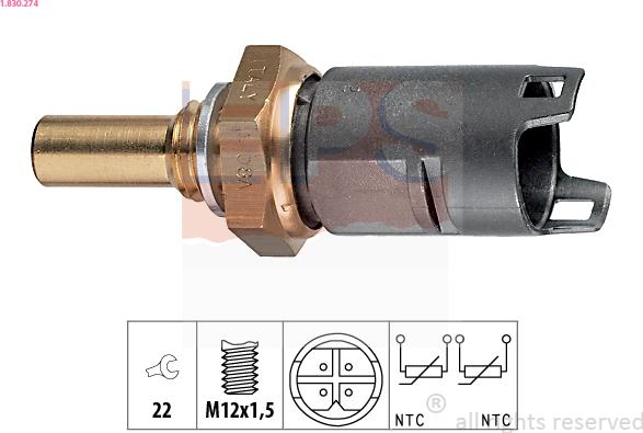 EPS 1.830.274 - Senzor, temperatura rashladne tekućinu www.molydon.hr