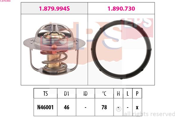 EPS 1.879.994 - Termostat, rashladna tekućinu www.molydon.hr