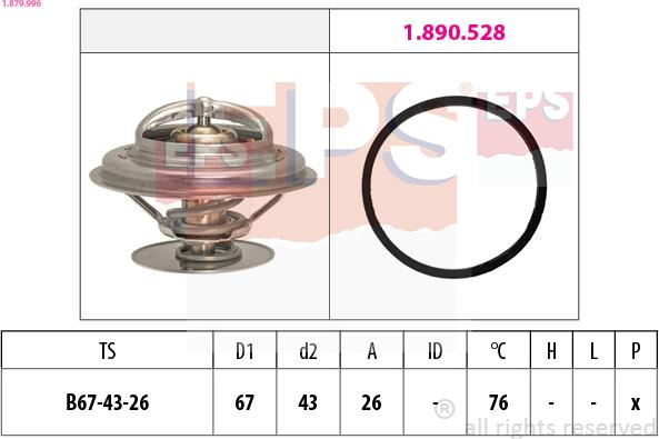 EPS 1.879.996 - Termostat, rashladna tekućinu www.molydon.hr