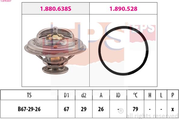 EPS 1.879.937 - Termostat, rashladna tekućinu www.molydon.hr