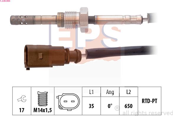 EPS 1.220.065 - Senzor, temperatura Ispušnih plinova www.molydon.hr