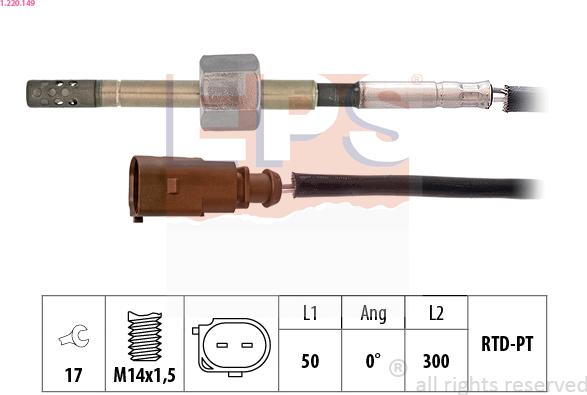 EPS 1.220.149 - Senzor, temperatura Ispušnih plinova www.molydon.hr