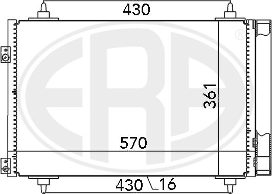 ERA 667013 - Kondenzator, klima-Uređaj www.molydon.hr