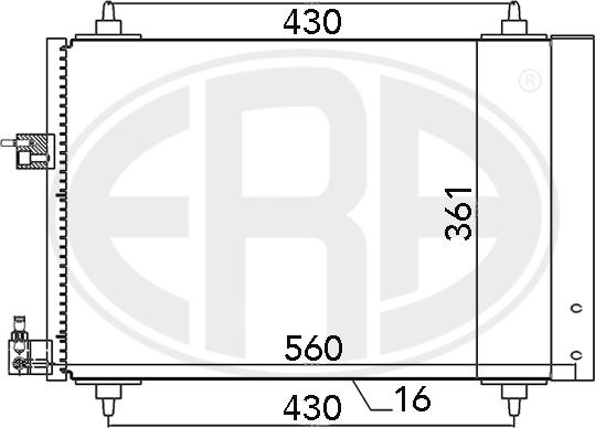 ERA 667039 - Kondenzator, klima-Uređaj www.molydon.hr