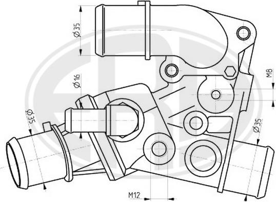 ERA 350304 - Termostat, rashladna tekućinu www.molydon.hr