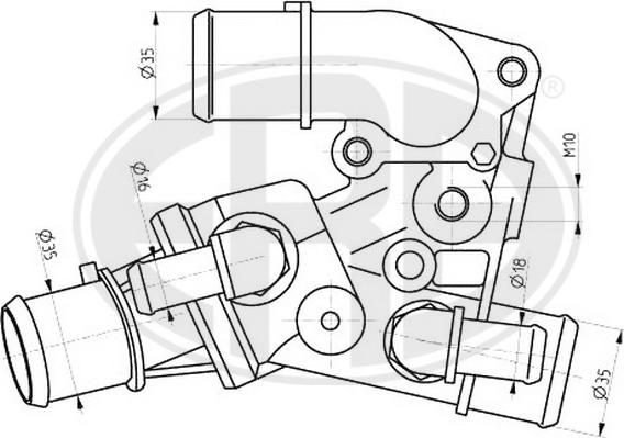 ERA 350250 - Termostat, rashladna tekućinu www.molydon.hr