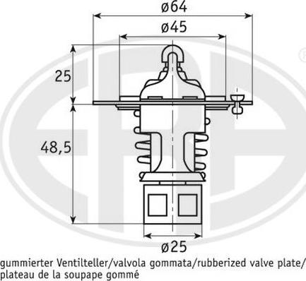 ERA 350232A - Termostat, rashladna tekućinu www.molydon.hr