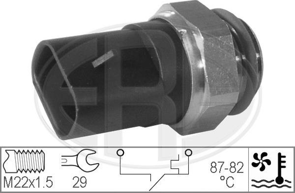 ERA 330197 - Prekidač temperature, ventilator radijatora / klima uređaja www.molydon.hr