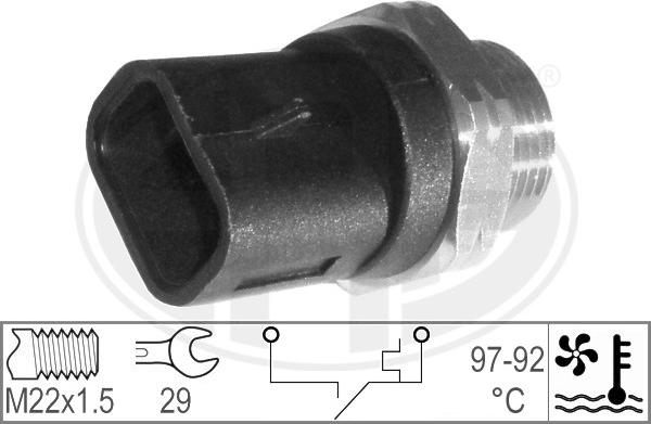 ERA 330179 - Prekidač temperature, ventilator radijatora / klima uređaja www.molydon.hr