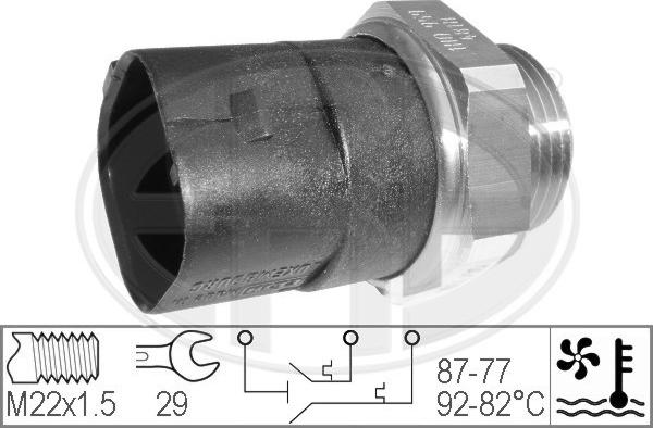 ERA 330283 - Prekidač temperature, ventilator radijatora / klima uređaja www.molydon.hr