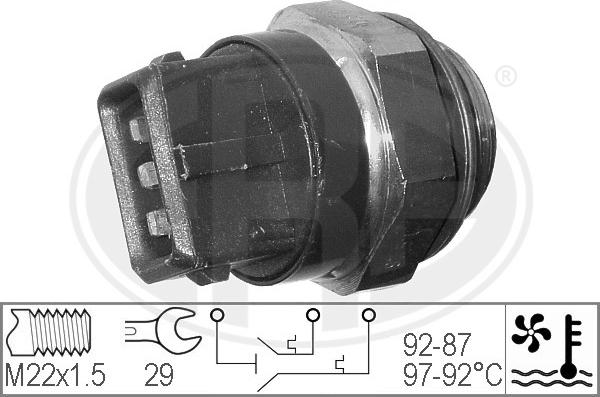 ERA 330272 - Prekidač temperature, ventilator radijatora / klima uređaja www.molydon.hr