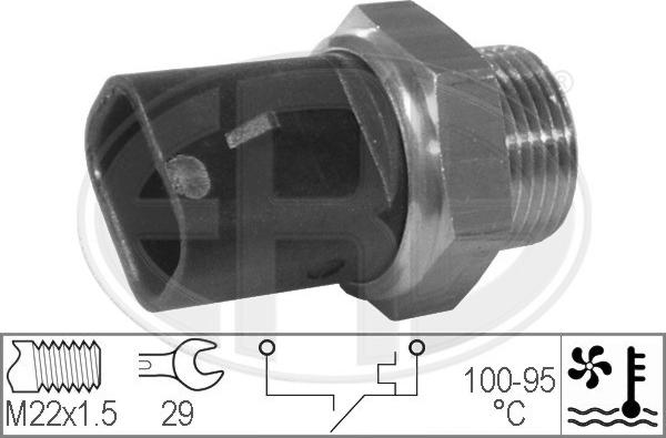 ERA 330277 - Prekidač temperature, ventilator radijatora / klima uređaja www.molydon.hr