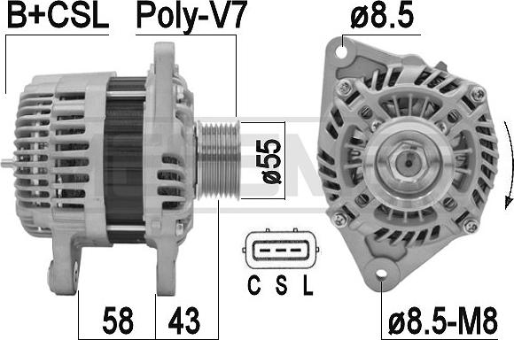 ERA 209449A - Alternator www.molydon.hr